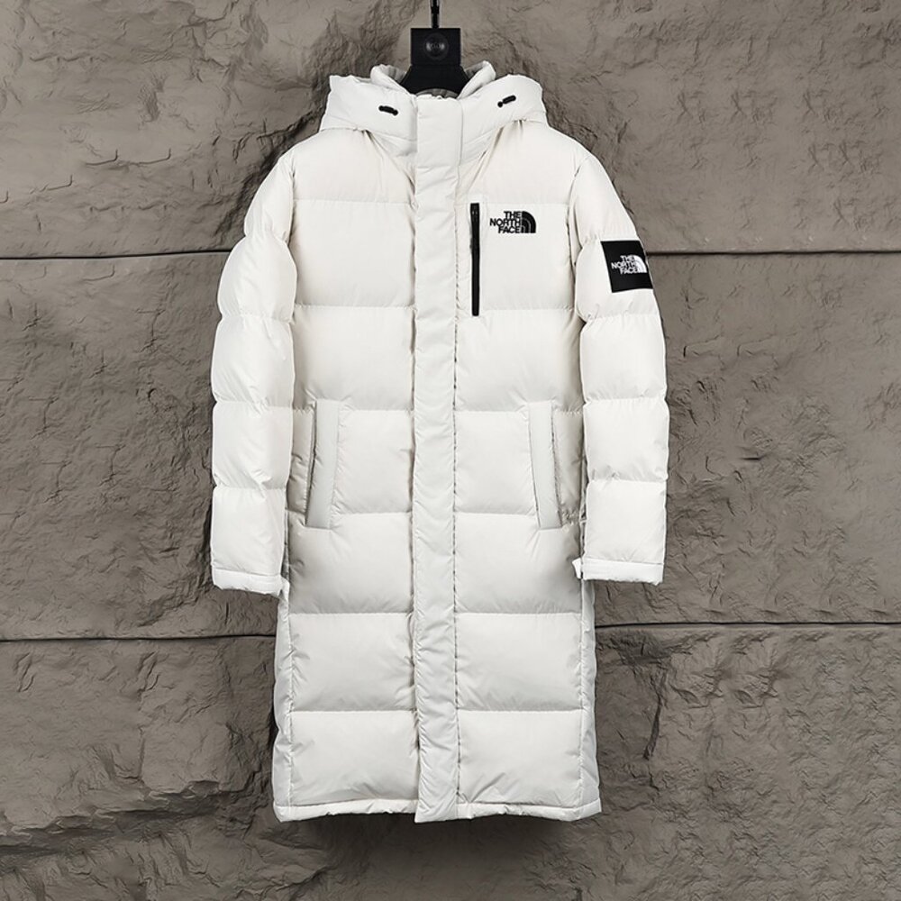The North Face White Long Down Jacket